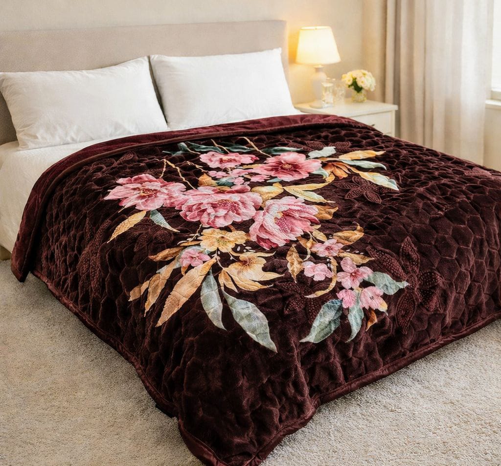 Premium Floral Winter Blanket
